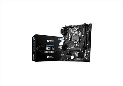 MSI H310M PRO-VDH PLUS Desktop Motherboard Intel H310 Chipset LGA-1151 - Compatible with Socket H4 CPUs