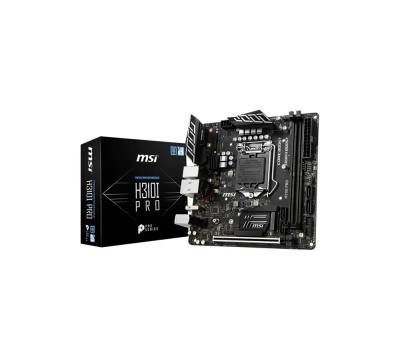 H310IPRO - MSI Socket LGA1151 Intel H310 Chipset Mini-ITX System Board Motherboard Supports Core/Pentium Gold/Celeron DDR4 2x DIMM