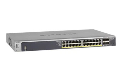 Netgear ProSafe GSM7224P Ethernet Switch 24-Port 4 Slot 10/100/1000Base-T 4 x SFP, ideal for network setups