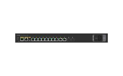 NetGear M4250-10G2XF-PoE+ AV Line 8x 1000Base-T PoE+ 240W, 2x 1000Base-T with 2x SFP+ Managed Switch mounted NetGear M4250-10G2XF-PoE+ AV Line 8x 1000Base-T PoE+ 240W, 2x 1000Base-T with 2x SFP+ Managed Switch mounted