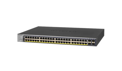 NetGear GS752TPV2 48-Port Gigabit Ethernet PoE+ Switch with 4x SFP Cloud Management - Ideal for network setups