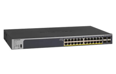 GS728TPPv2 - Netgear ProSafe 24-Port PoE+ Gigabit 4-Port SFP Managed Switch