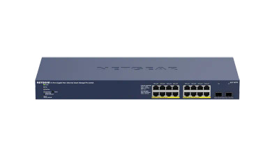 NetGear GS716TPP 16-Port Gigabit Ethernet PoE+ Switch with 2x SFP - Cloud Management Smart Switch for Networking