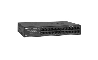 NetGear GS324 24-Port Gigabit Ethernet Unmanaged Switch for fast networking in small offices or homes