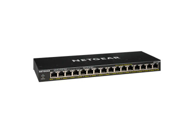 NetGear GS316PP 16-Port Gigabit Ethernet PoE+ Switch for SOHO FlexPoE, 183W - Ideal for small office home office setups