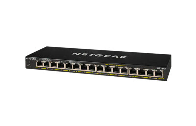 GS316P - NetGear 16-Port Gigabit Ethernet PoE+ Unmanaged Switch