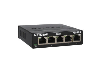 NetGear GS305 5-Port Gigabit Ethernet Switch for Small Office/Home Office (SOHO)