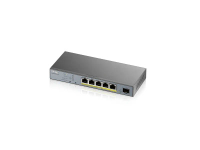 GS1350-6HP - ZyXEL GS1350-6HP 5-Port Gigabit PoE 1x SFP Switch
