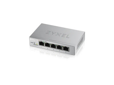 Zyxel GS1200-5 Fanless 5 Port Gigabit Ethernet L2 Web Managed Switch - Ideal for small businesses and home offices