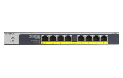 GS108LP-100AJS - NetGear 8-Port PoE+ Gigabit Unmanaged Network Switch