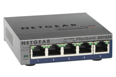 GS105PE-100NAS - NetGear 5-Port Gigabit PoE Layer2 Managed Network Switch