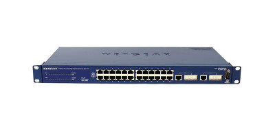Netgear ProSafe FSM726 Ethernet Switch 26-Port 2 Slot 10/100/1000Base-TX SFP Compatible Rack Mounted