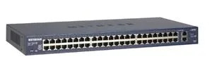 Netgear FS750T 48-Port Smart Switch, 48 x 10/100Base-TX LAN, 2 x 10/100/1000Base-T Ethernet Switch, for network setup.