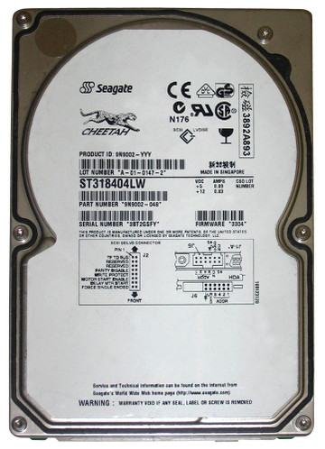ST318404LW - Seagate 18.4GB 10000RPM Ultra160 SCSI 3.5" HDD