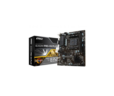 B350MPRO-VHPLUS - MSI Socket AM4 AMD B350 Chipset Micro-ATX System Board Motherboard Supports Ryzen/Athlon DDR4 2x DIMM