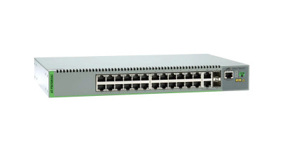 Allied Telesis 26-Port Ethernet Switch AT-FS970M/24C, rack-mounted for high-speed network connectivity