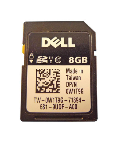 W1T9G - Dell 8GB SDHC Flash Card
