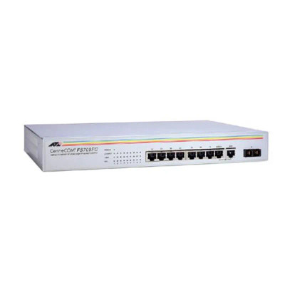 AT-FS709FC-60 - Allied Telesis 8-Port 10/100 Fast Ethernet Unmanaged Switch