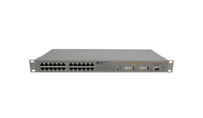 Allied Telesis AT-8024GB Managed Ethernet Switch for LAN Networks - 24 x 10/100Base-TX, 2 x GBIC Ports
