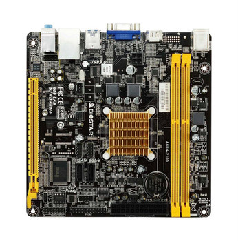Biostar A68N-2100 Mini-ITX Motherboard with APU E1-2100, 2X HD8210 Graphics