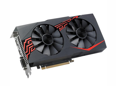 Asus EX-RX570-4G Radeon RX 570 Graphic Card, 1244MHz Core, 1254MHz Boost Clock, 4GB GDDR5, PCI Express 3.0, Dual Slot