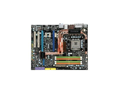 7512-010 - MSI P45 Platinum ATX Motherboard, Intel P45, Socket T, Supports 16GB DDR2, CrossFire, Enhanced SpeedStep