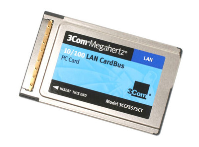 3CCFE575CT - 3Com 10/100 Fast Ethernet CardBus PC Card