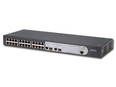 3CBLUF26-ME - 3Com Baseline 2026 Ethernet Switch 24 x 10/100Base-TX LAN 2 x 10/100/1000Base-T