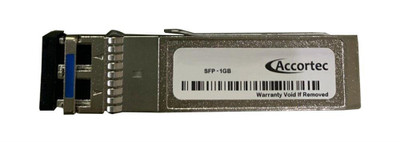 Accortec 1Gbps 1000Base-T Copper SFP Transceiver Module for HP Compatible, RJ-45 Connector, 100m, mounted in a server