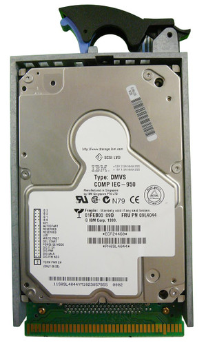 IBM 8.58GB 10000RPM Ultra2 SCSI Hard Drive for iSeries Server - Compatible with iSeries servers - 09L4044