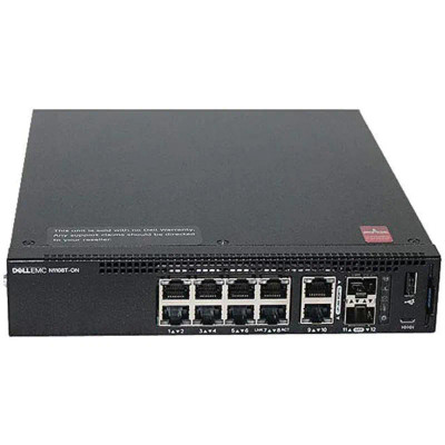 Dell N1100-On Series 8-Port 1U Rack-Mountable Network Switch 06G93K for Data Centers