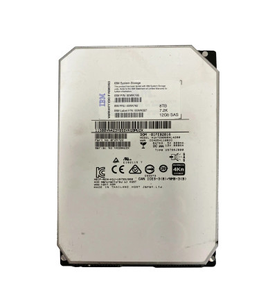 00WK785 - IBM 8TB 7200RPM SAS 12Gb/s 3.5" HDD