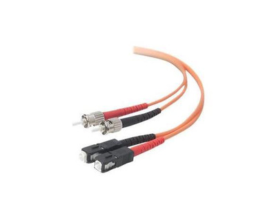 Belkin 16.4ft Fiber Optic Patch Cable ST Male to SC Male 62.5 / 125 Orange - Compatible with Multimode Networks