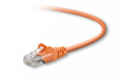 Belkin 10ft Cat5e RJ45 Network Patch Cable in Orange - A3L791-10-ORG-S - Networking Accessories