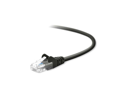 A3L791B03M-BLKS - Belkin 3M Cat5e RJ45 Network Patch Cable (Black)