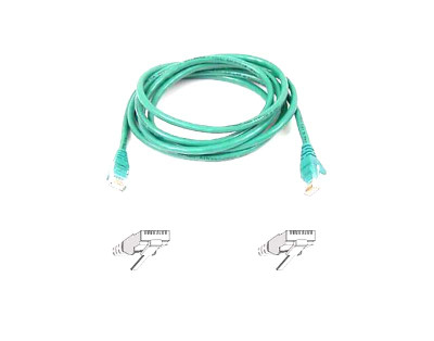 A3L791B03M-GRNS - BELKIN 3M Cat5e RJ45 Green Network Cable