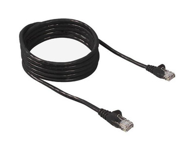 Belkin 1.7ft Cat5e RJ45 Snagless Molded Network Patch Cable in Black for high-speed Ethernet connections