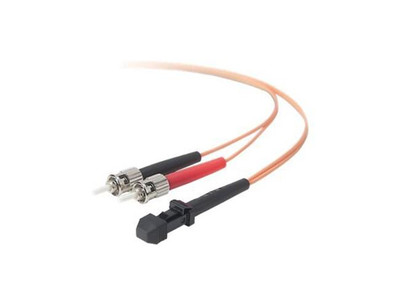 Belkin MT-RJ to ST Fiber Optic Patch Cable, 33ft, 62.5/125, for Data Centers