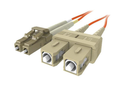 F2F402L7-01M-G - BELKIN 10G LC-SC Multimode 50/125 3.3ft Fiber Cable
