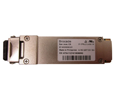 Brocade 16Gbps 40GBase-SR4 Fiber QSFP+ Transceiver Module for Multi-mode Fiber 150m 850nm MTP/MPO Connector - XBR-000228