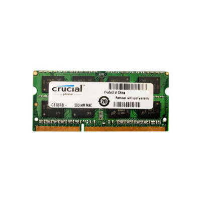 Crucial 4GB DDR3-1600MHz SoDimm Memory Module for Laptops - CT51264BF160B.M16FKD