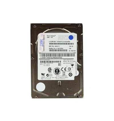 00E6171 - IBM 139GB 15000RPM SAS 6Gb/s 2.5" HDD