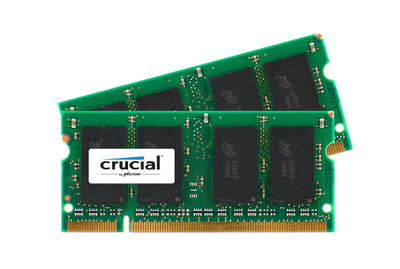 Crucial 2GB DDR2-800MHz PC2-6400 SoDimm Memory Kit for Laptop - CL6 Unbuffered 200-Pin - CT766653
