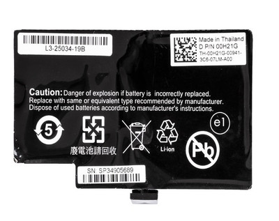 Dell LSI MegaRAID Battery 00H21G for RAID Controller - Compatible with Servers - Replacement Battery