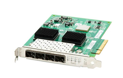 Dell QLogic QLE2564 8Gb SFP Quad Port Fibre Channel HBA with 4x SFP+ Module, compatible with servers