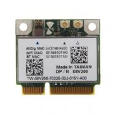 08V256 - Dell DW1601 802.11 a/b/g/n 7Gbps Half Mini Wireless LAN WiFi Card for Latitude 6430u