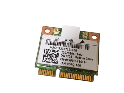 Dell WiFi Card Atheros Mini PCI-Express 802.11b/g/n Bluetooth for Inspiron 17 (5721) - Compatible with Dell laptops