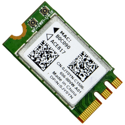 0JY0YN - Dell 802.11 b/g/n Bluetooth 4.0 NGFF Wireless Card