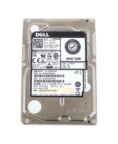 Dell 00RVDT 300GB 15000RPM SAS 12Gbps Hot Swap 2.5HDD