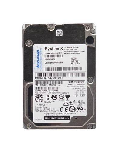 00WG676 - IBM 300GB 15000RPM SAS 12Gb/s 3.5" HDD